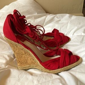 Dolce Vita lace up wedge espadrille sandal shoes